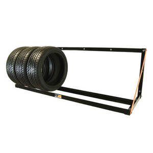 رف إطارات قابل للفصل وصديق للبيئة مع طلاء مسحوق للتخزين الموسمي للإطارات والعجلات - Product Image 4