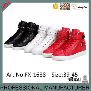 Último Modelo Alemán Estilo Fresco Negro Blanco Rojo Colores PU Material Hi-Top Zapatos <span class=keywords><strong>Calzados</strong></span> Para Hombres - Product Image 6