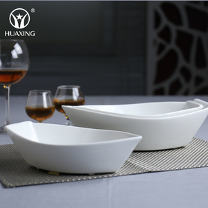 Plat de service en porcelaine en forme de <span class=keywords><strong>bateau</strong></span> <span class=keywords><strong>pour</strong></span> fruits, <span class=keywords><strong>pour</strong></span> un usage domestique - Product Image 3
