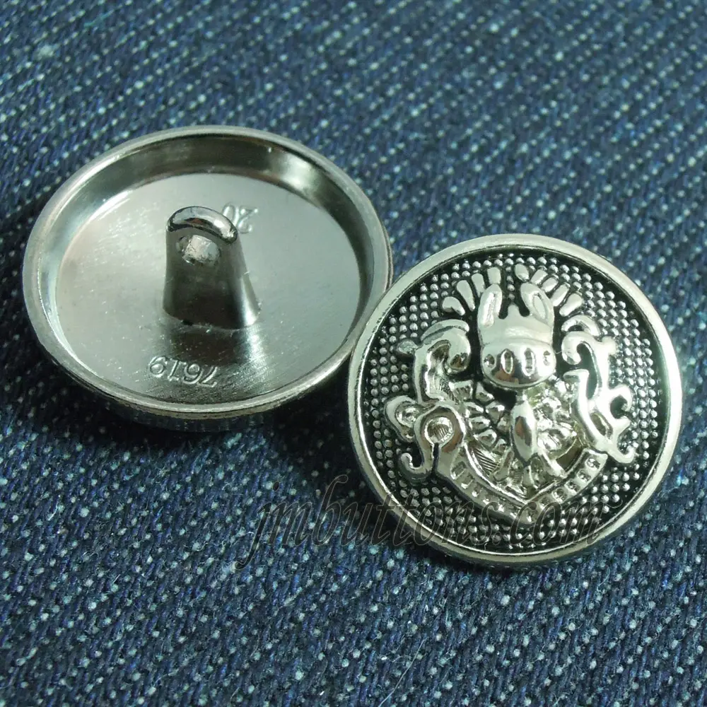 Logotipo personalizado de marca botões de costura de metal, casaco e botões de blazer