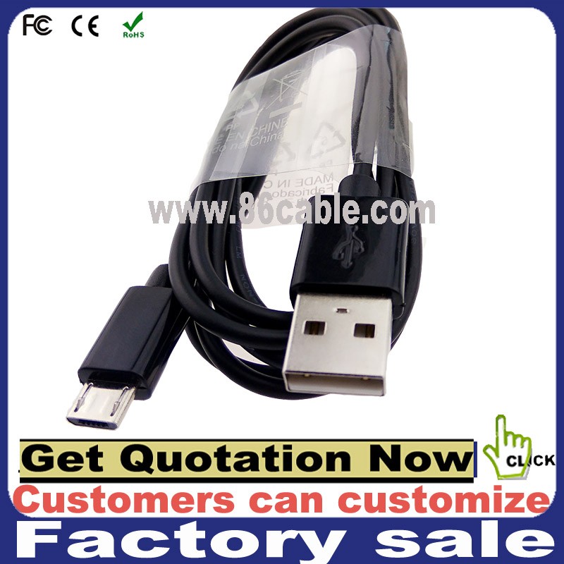 5 pin Micro USB данных плоский кабель для мобильного телефона Samsung для Android-смартфон USB кабель для передачи данных