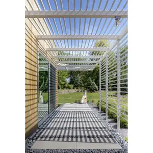 Su geçirmez katlanır Pergola alüminyum profil katlanır Pergola