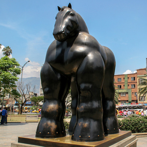 Original figurine de cheval en bronze, grande taille, parka, sculpture de jardin, décoration de dubaï - Product Image 5