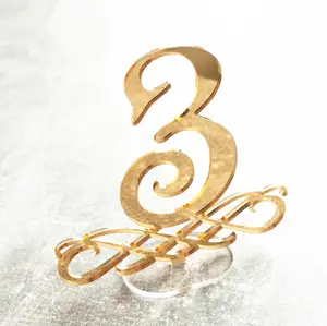 Weeding Decoration Place Card Freestanding Table Sighs Custom Acrylic Laser Cut Table Number Holders