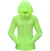 Chaqueta cortavientos de peso ligero Chaqueta de nailon para mujer