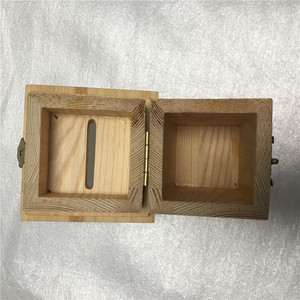 Handmade Piggy Bank Birthday Gifts' for Girls Boys <strong>Square</strong> <strong>Shape</strong> Coin <strong>Box</strong> <strong>Money</strong> Storage Safe Holder Custom Wooden Piggy Banks - Product Image 5