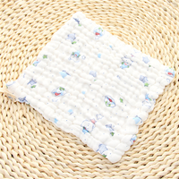 Lingettes et serviettes en mousseline douces et écologiques pour nouveau-nés, 100 % coton tissé, séchage rapide, multi-usages pour la salle de bain, imprimé animal