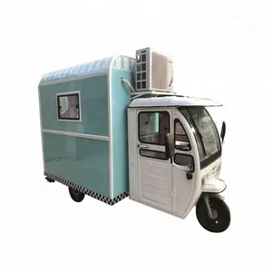 Vehículo de comida rápida, caravana, remolques, carrito de comida móvil eléctrico/pollo asado