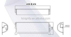 Hj4013 màu xanh đậm L420 mm 1.8L Z loại nhựa xô với dấu chấm bên trong, băng tải thang máy xô, nhựa thang máy xô - Product Image 6