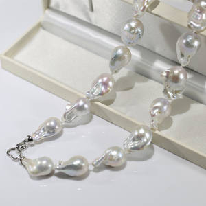 FEIRUN Kalung Pernyataan Wanita, 15*20-25Mm AA + Kelas Barok Air Tawar - Product Image 3