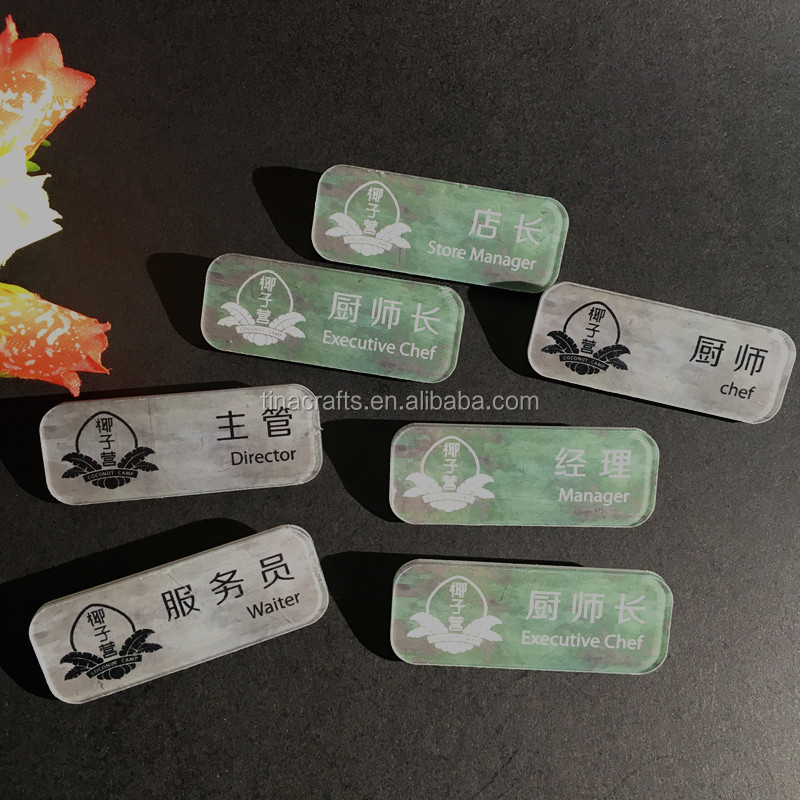 Пластиковые логотип бейдж пользовательские акриловые безопасности pin знак безопасности значок материала полезные