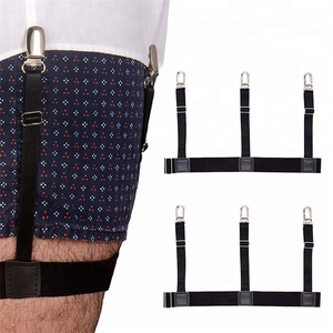 Wholesale Elastic Adjustable 2.5cm 1.5cm Non-slip Locking Mens Shirt Garters <strong>Suspender</strong> <strong>Belts</strong> - Product Image 1