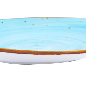 Prato de cerâmica estilo mediterrâneo colorido, conjunto de placa cerâmica vitrificada moderna - Product Image 4