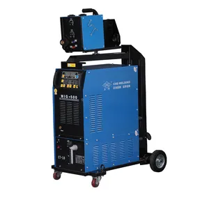 double pulse aluminum mig mag co2 welding machine pulsed mig welder MIG-500PC with water cooler
