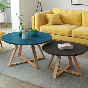 Nordic Solid Wood Coffee <strong>Table</strong> Modern Minimalist Round Mini Wood <strong>Table</strong> - Product Image 6