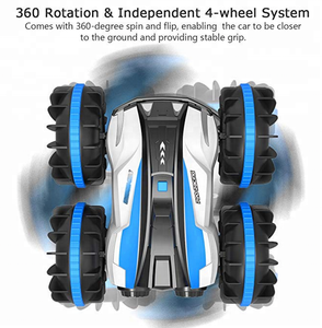 DWI Dowellin 2,4 GHz todo terreno doble lados vehículo coche del truco 360 coche anfibio - Product Image 3