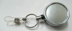 Crochet à mousqueton de haute qualité, bobine d'insignes métalliques ronds, rétractable, pièces - Product Image 3