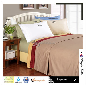 Draps en coton égyptien 400TC, ensembles de draps de mariage - Product Image 3