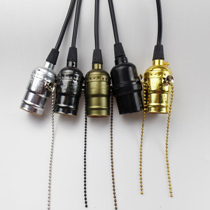 Edison Lampholder E26/E27 Cổ Nhôm Đèn Ổ Cắm Với Kéo Chuỗi - Product Image 3