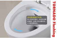 Nouveaux produits explosifs : WC mural sans bride à chasse d'eau Tornado, WC suspendu japonais