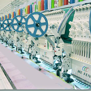 HEFENG máquina de bordar plana de contas de lantejoulas automática personalizada industrial - Product Image 2