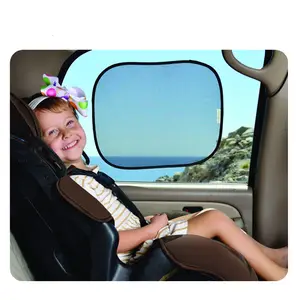 zwarte folie zonnescherm auto Suppliers-2 Stuks Car Window Zonnescherm Rolgordijnen