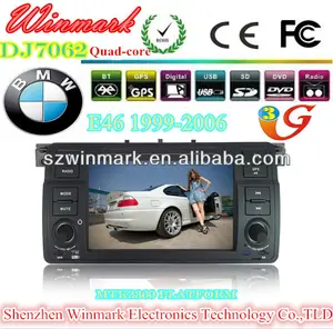Écran HD lecteur DVD de voiture pour BMW série 3 avec GPS 3G Bluetooth Volant soutien Contral annuaire