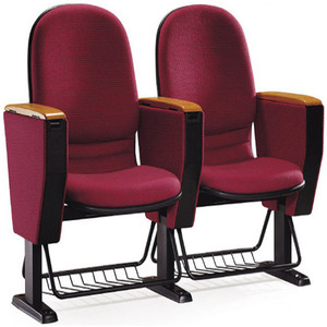 Mueble de auditorio para sala de Iglesia, silla de cine con cesta de Metal - Product Image 1