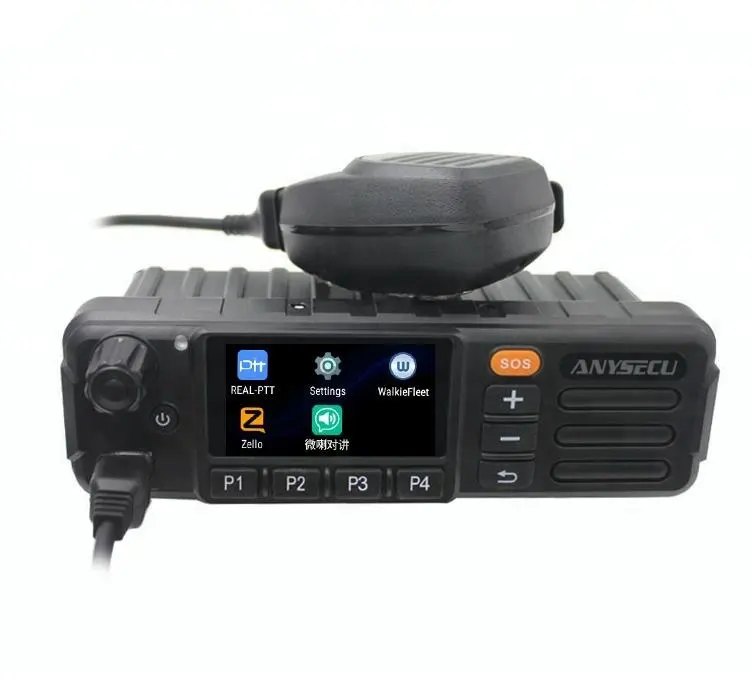 ANYSECU 3G W7 Zello Real Ptt 모바일 무전기 양방향 라디오 Sim 카드 안드로이드 6.0 네트워크 라디오