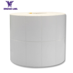 China fábrica de producción 50*30mm blanco personalizado arte mate COTED etiqueta - Product Image 4
