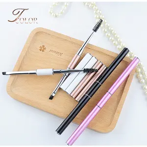 Good Quality Double Side Spiral Eyelash Extension Eyebrow Mascara Wand BrushとMetal Lid