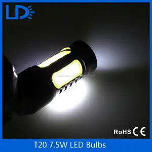 mayor de alta potencia 12 v 7.5 w del coche LED de freno luz de freno Tercera luz de freno T20 cob lámpara de cola