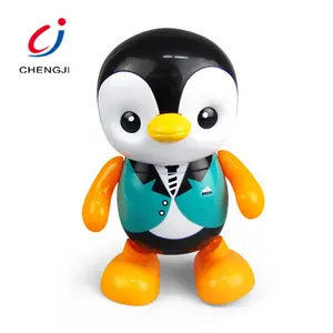 New item educational electric swinging penguin dancing walking musical small plastic penguin toy