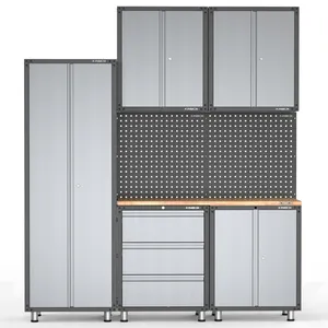 Kinbox 8 Pezzi FAI DA TE Casa Garage Metallo Laboratorio di Strumento di Combinazione di Cabinet