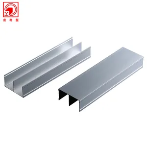 Aluminum profiles for wardrobe sliding door system