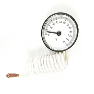 Termômetro Industrial de Vapor com Mostrador Analógico, Medidor de Temperatura de Cobre com Sonda, Teoria da Pressão - Product Image 2