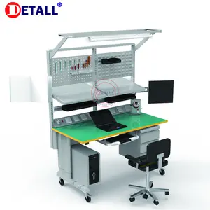 Technician electronics qualified esd electrical test working bench workshop factory antistatic working tablew for researching