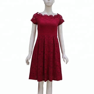 Mujeres Vintage Floral encaje barco cuello Cocktail <span class=keywords><strong>Formal</strong></span> - Product Image 2