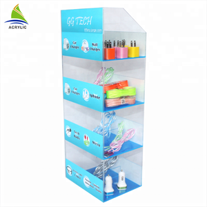 Custom Design Acrylic Display Stands For Cell Phone Accessory