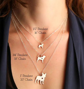Collar pequeño con grabado <span class=keywords><strong>de</strong></span> perro <span class=keywords><strong>Chihuahua</strong></span>, joyería, mejor amigo, regalo - Product Image 2