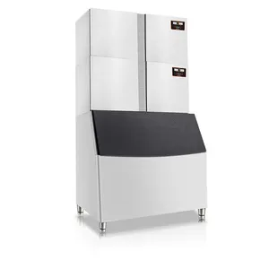 Máquina de hielo personalizada con refrigeración por aire, máquina de hielo integrada