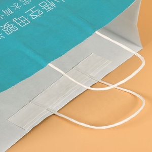 Conception De Dessin <span class=keywords><strong>Animé</strong></span> Personnalisé <span class=keywords><strong>Nom</strong></span> Logo Boucle Poignée Offset Imprimé Pas Cher Recyclable Kraft Sacs En Papier Pour Faire Du Shopping - Product Image 4