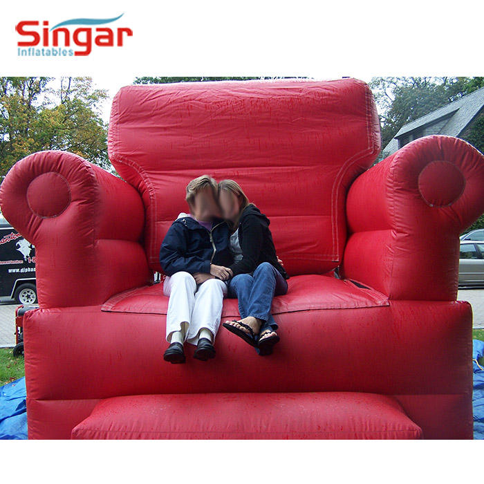 Red Inflatable Large Inflatable Chair Chair Rental Big Inflatable