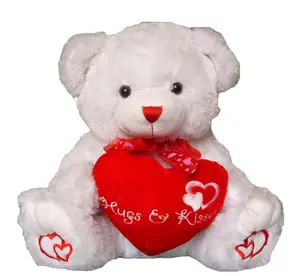 Hadiah Mewah Hari Valentine Favorit Anak Perempuan 30 Cm Beruang Teddy dengan Hati
