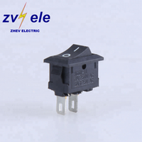 KCD11 Mini interrupteur à bascule unipolaire à simple jet avec 2 broches 10x15mm sur OFF SPST