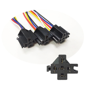 12V DC 5 Pin <strong>Relay</strong> Connector <strong>for</strong> <strong>Relay</strong> <strong>Socket</strong> Auto Atv Wiring Harness Harness Base Pigtail Cable Wire Harness - Product Image 1