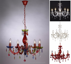 5 Luz Araña <span class=keywords><strong>Gitana</strong></span> de Acrílico Lámpara de Techo de Cristal Colgante Luz para la Decoración Del Hogar de Metal NS-120148 - Product Image 3