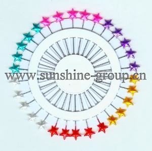 Épingles à coudre colorées de haute qualité, tête perlée - Product Image 4