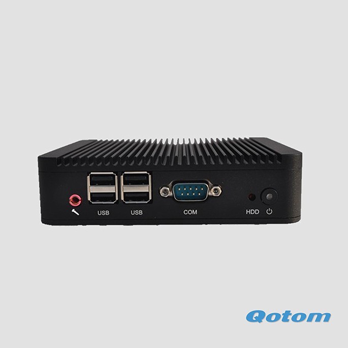 Intel client léger sans ventilateur Mini PC ultra petit PC qotom-q100n, Peut fonctionner comme un ordinateur autonome