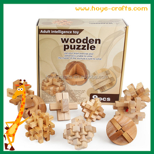 Puzzles en bois intelligents de type Ming Lock, puzzles en bois de type Lu Ban Lock - Product Image 2
